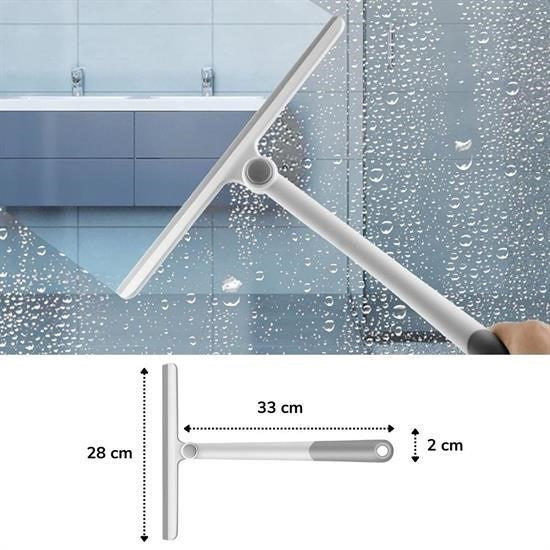 GENEL® 360 Derece Döner Başlıklı Cam Sil Çok Amaçlı Pratik Cam Ayna Fayans Silme Aparatı - UcuzaGeliyor