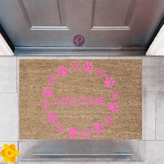 Kapı Önü Paspası Dekoratif Dijital Baskı Welcome P-2469 - UcuzaGeliyor