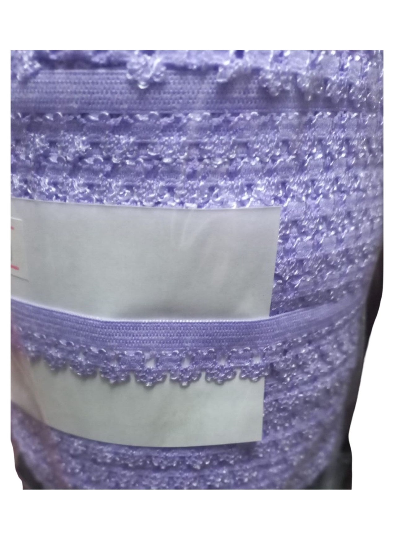 Çamaşır Lastiği Dantelli 1 cm 1 Metre Lila - UcuzaGeliyor