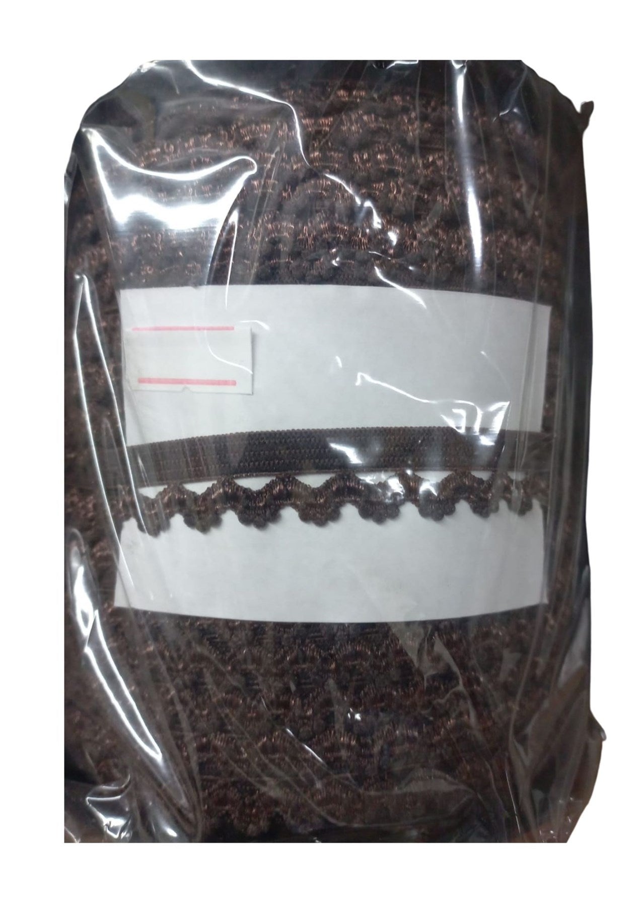 Çamaşır Lastiği Dantelli 1 cm 1 Metre Kahverengi - UcuzaGeliyor