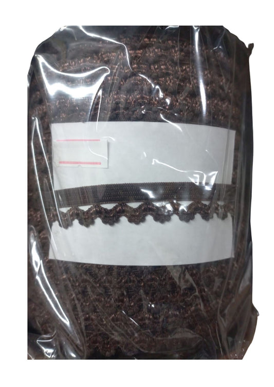 Çamaşır Lastiği Dantelli 1 cm 1 Metre Kahverengi - UcuzaGeliyor
