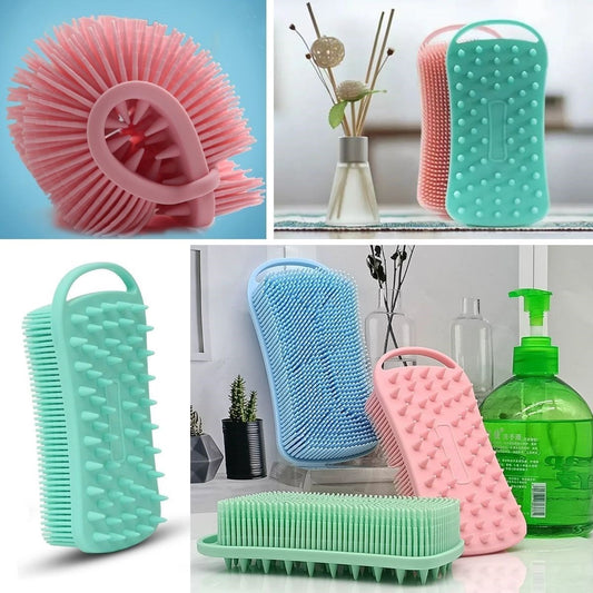 BUFFER® Kendiliğinden Askılı Peeling ve Masaj Etkili Silikon Banyo Vücut Fırçası - UcuzaGeliyor