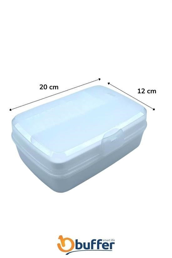 GENEL® 12 Bölmeli Çok Amaçlı Takı Toka Kutusu Dikiş Kutusu Kapaklı Organizer Kutusu Bölmeli Kutu