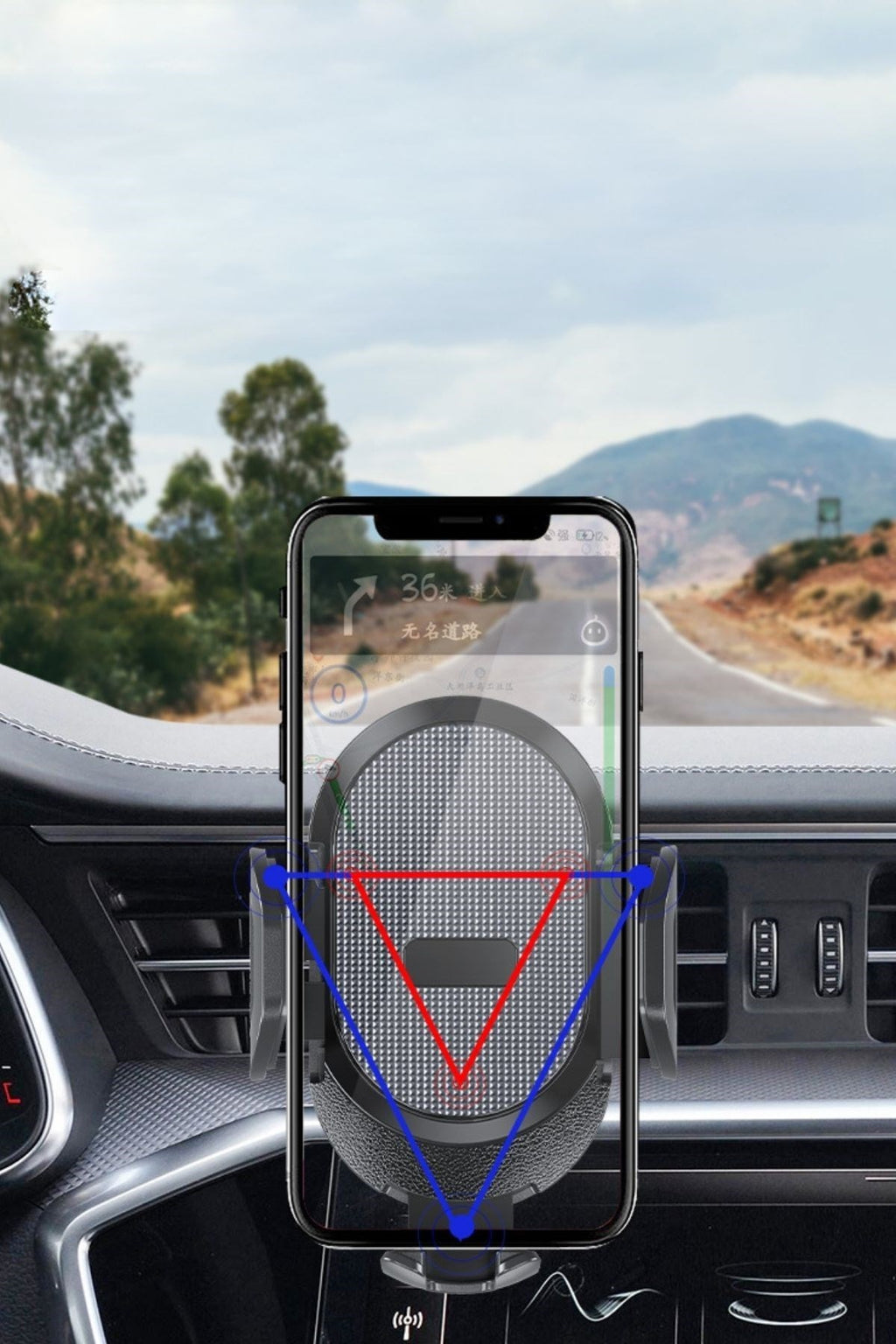 BUFFER® Güçlü Vantuzlu Araç İçi Konsol Üstü Telefon Tutucu Aparat