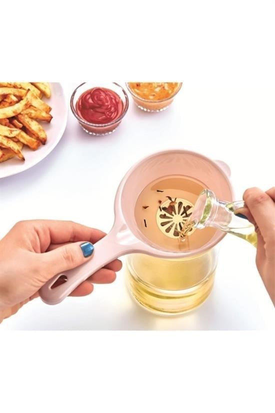 GENEL® Pratik İnce Elekli Mutfak Gereci Sıvı Yağ Süzgeci - UcuzaGeliyor