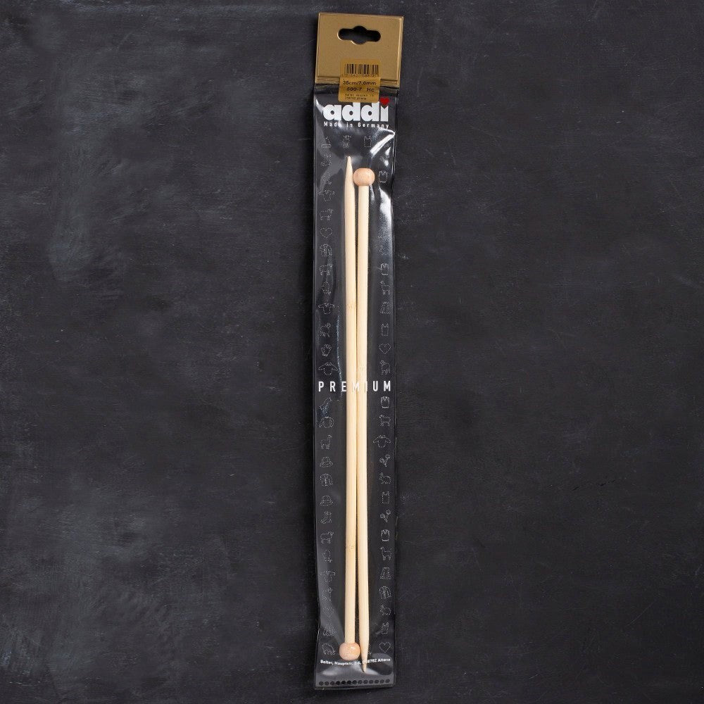 Addi Bambus 7mm 35cm Bambu Örgü Şişi - 500-7 - UcuzaGeliyor