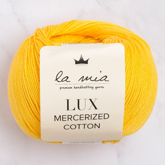 La Mia Lux Mercerized Cotton Koyu Sarısı El Örgü İpi - 181 - 33754 - UcuzaGeliyor
