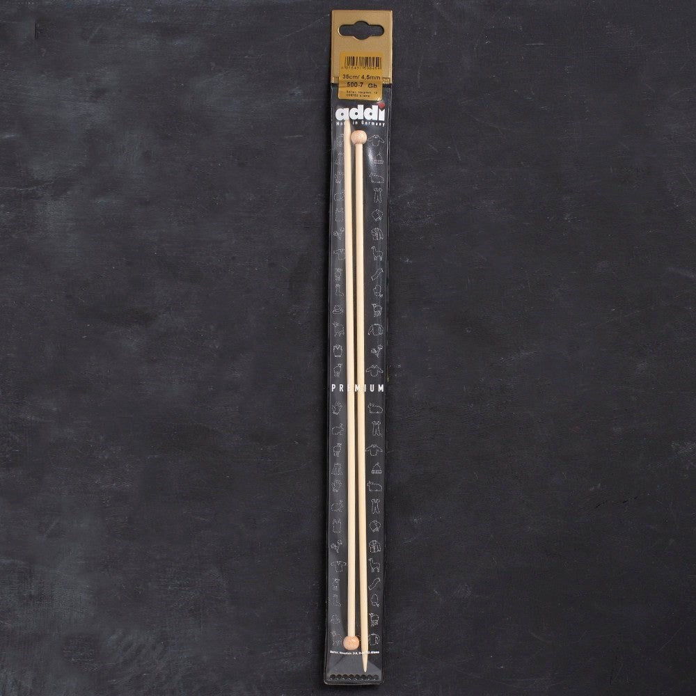 Addi Bambus 4,5mm 35cm Bambu Örgü Şişi - 500-7 - UcuzaGeliyor