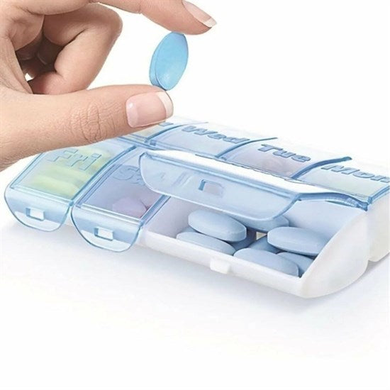 GENEL® Haftalık 7 Bölmeli İlaç Saklama ve Hatırlatma Kutusu