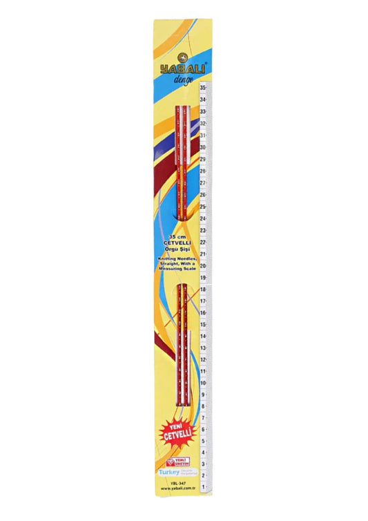 Örgü Şiş Cetvelli 3,5 Numara 35 cm - UcuzaGeliyor