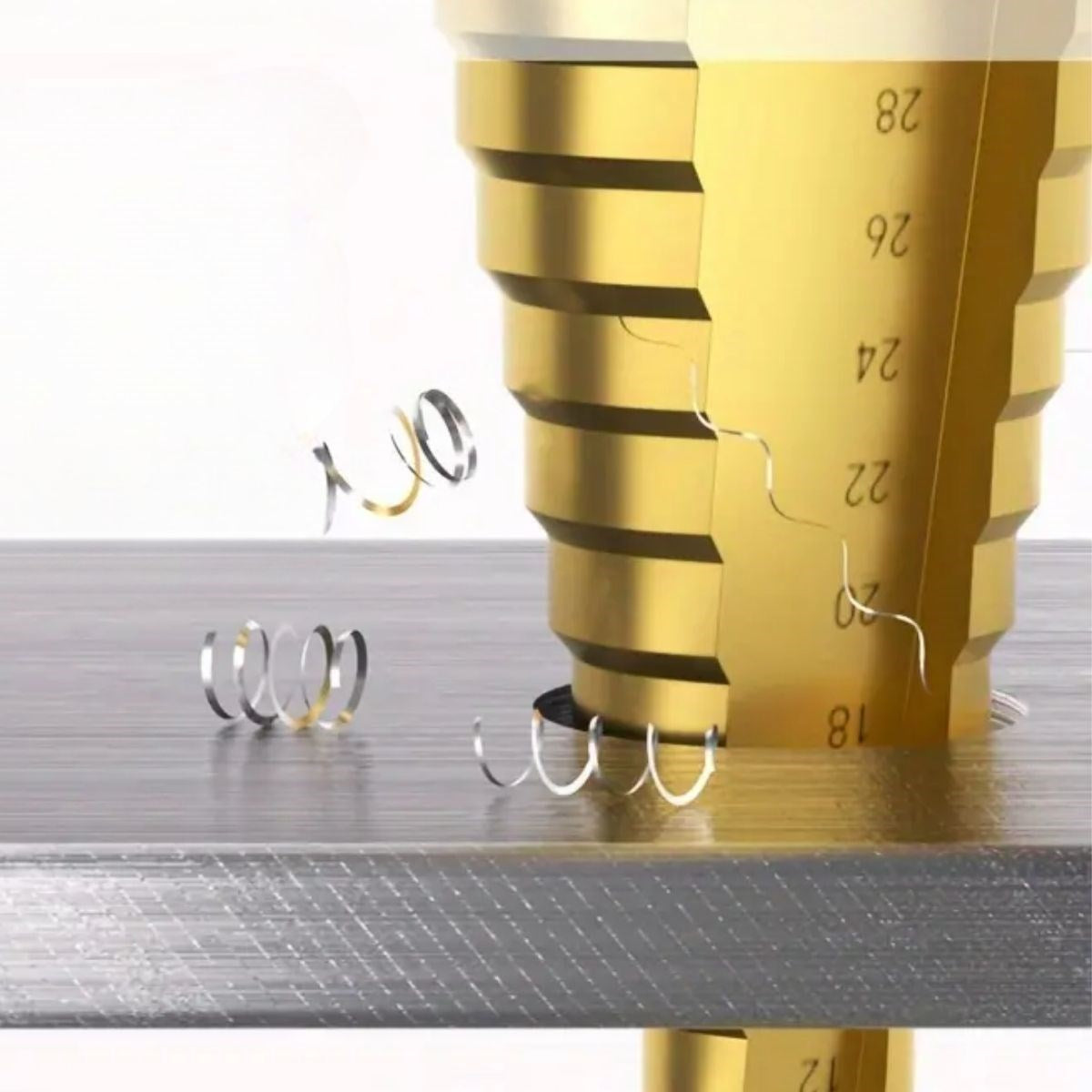 GENEL® 3 Parça Kademeli Matkap Ucu Paslanmaz Uç Alüminyum Sac Demir Delme Seti - UcuzaGeliyor