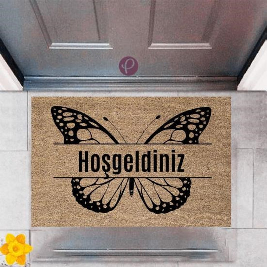 Kapı Önü Paspası Dekoratif Dijital Baskı Hoşgeldiniz P-2371 - UcuzaGeliyor