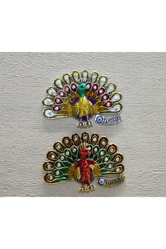 Swaroski Tavuskuşu Magnet