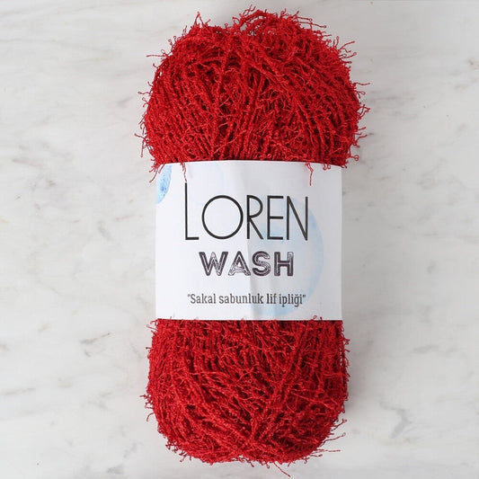 Loren Wash Kırmızı El Örgü İpi - R003 - 34027 - UcuzaGeliyor