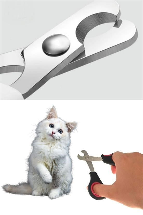 BufferBüyük Irk Köpek Kedi Çelik Uçlu Evcil Hayvan Tırnak Makası Pati Bakım Aleti Ergonomik Kaymaz