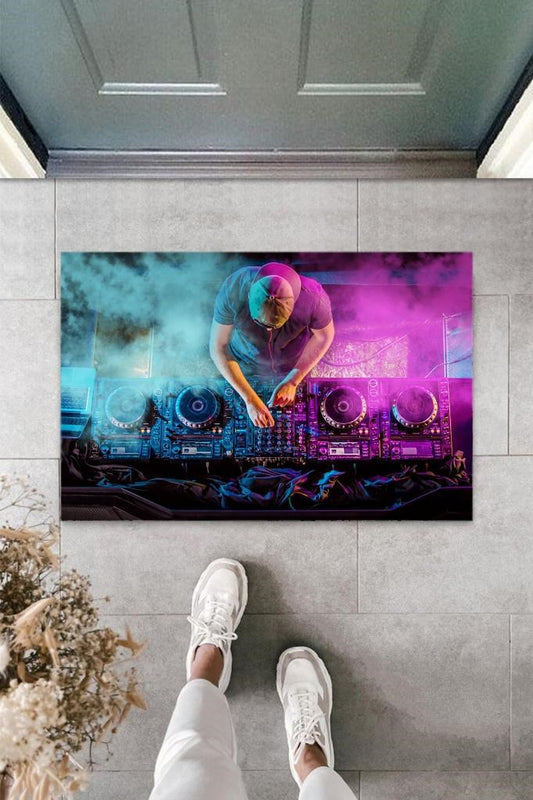 Dijital Baskı Renkli Dj Kapı Paspası K-2108 - UcuzaGeliyor