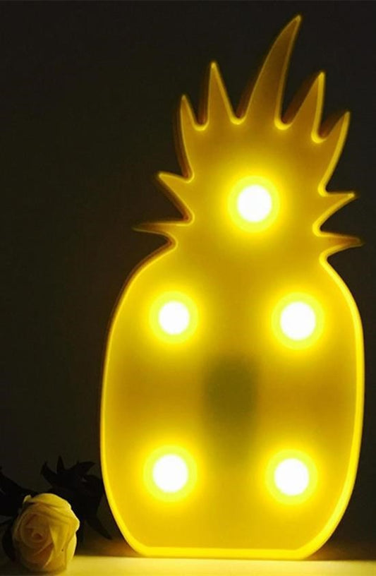 BUFFER® Ananas Şeklinde Ledli Dekoratif Eğlenceli Çocuk Gece Lambası - UcuzaGeliyor