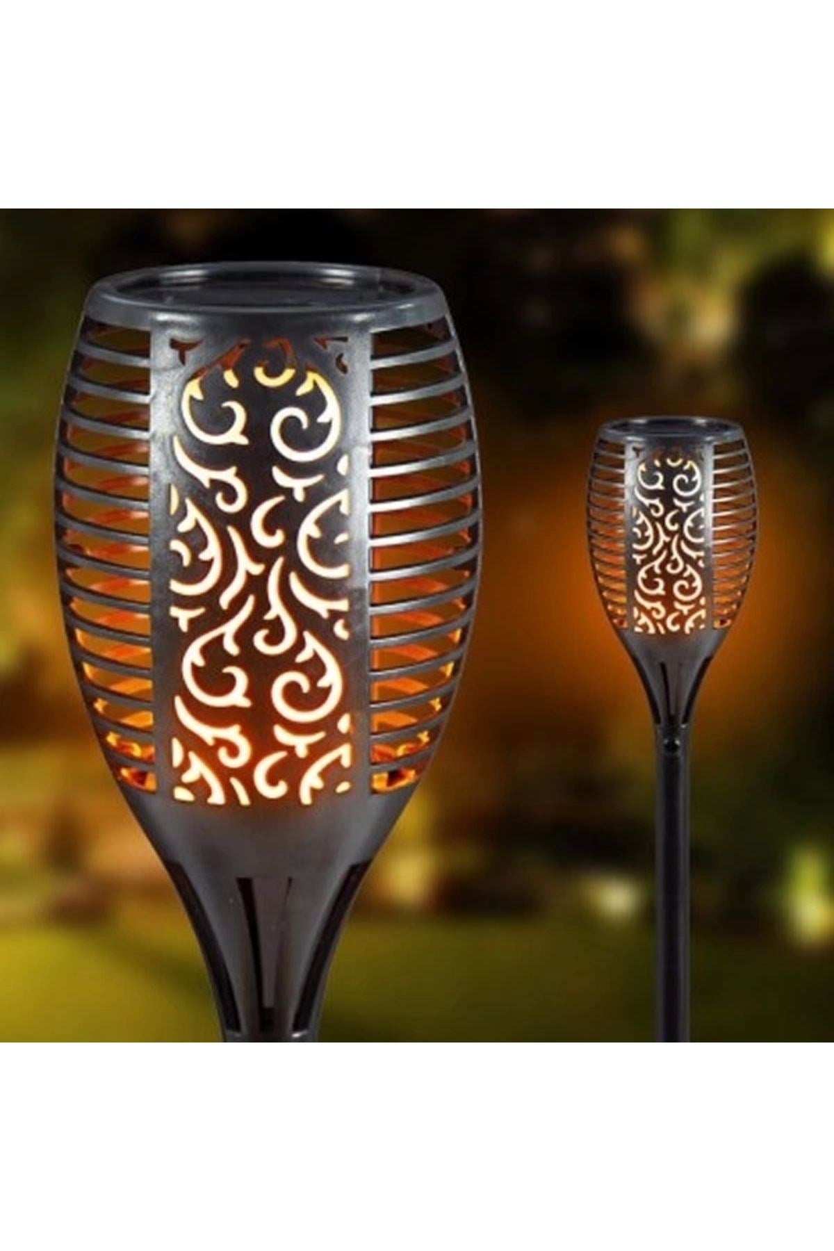Alev Efektli Solar Bahçe Lambası (51 Cm)