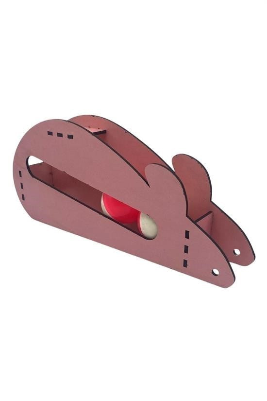 BUFFER®  Fare Kedi Oyunu Ahşap 2 Toplu Kedi Oyuncağı Tahta Kedi Oyunu Tahta Fare Ve Toplu Oyuncak