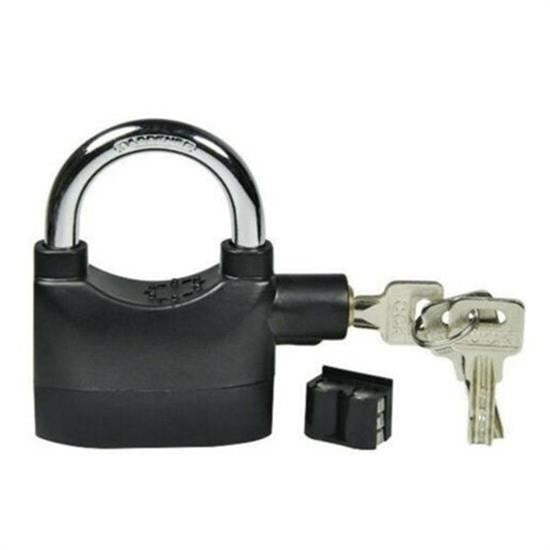 GENEL® Desibel Siyah Alarmlı Çok Fonksiyonlu Ekstra Güvenlikli Kare Asma Dolap Kilidi - UcuzaGeliyor