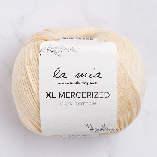 La Mia XL Mercerized Krem El Örgü İpi - 174 - 33769 - UcuzaGeliyor