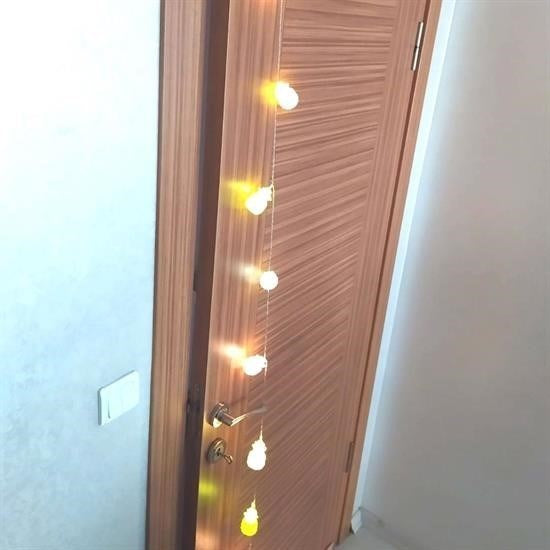 BUFFER® Karışık Renk Dekoratif Ananas Dolama 10 lu Şerit Led Işık Zinciri