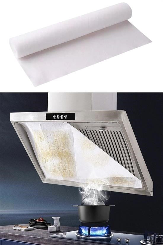 GENEL® 2li Yağ Emici Duman Önleyici Pratik Mutfak Davlumbaz Koruyucu Dayanıklı Yedek Filtre 45x90cm - UcuzaGeliyor
