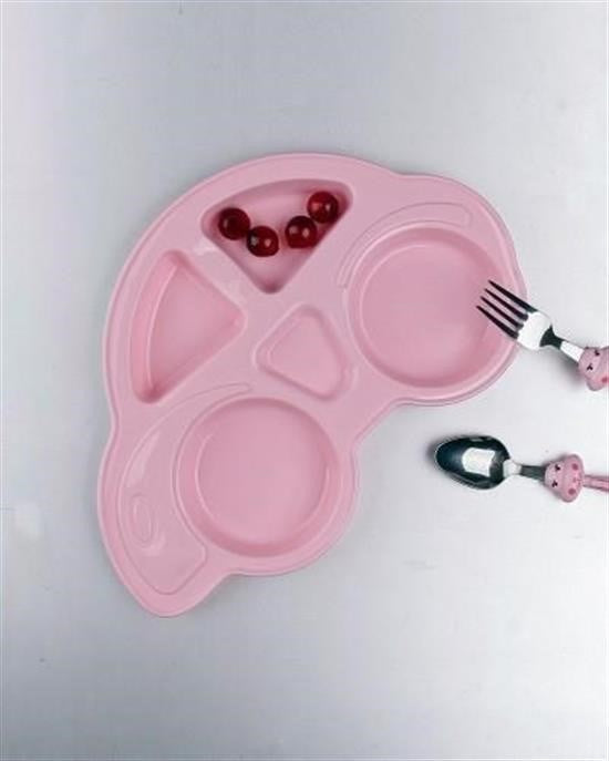 BUFFER® Bebekler İçin Araba Şeklinde Sevimli Mama Tabağı Çocuk Tabldot