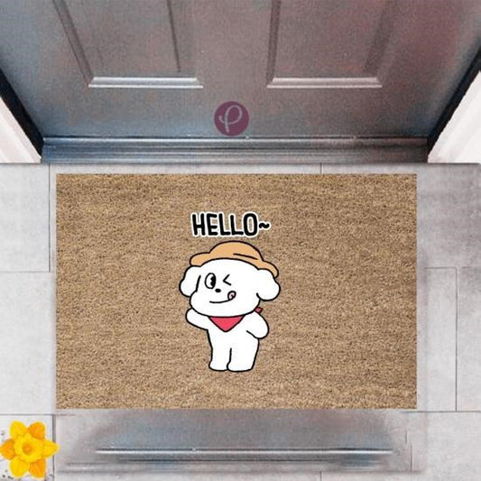 Kapı Önü Paspası Dekoratif Dijital Baskı Hello   P-2369 - UcuzaGeliyor