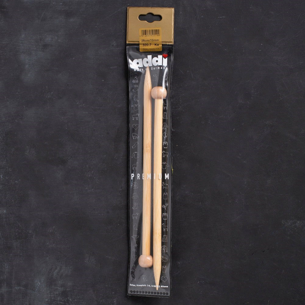 Addi Premium 10mm 25cm Bambu Örgü Şişi - 5007025-1 - UcuzaGeliyor