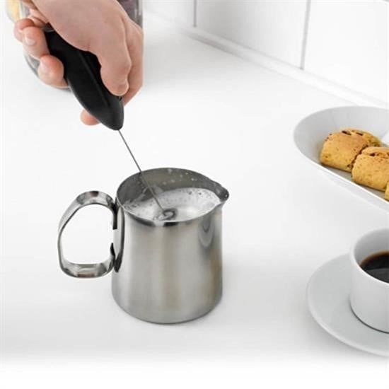 GENEL® El Çırpıcısı Pilli Mini Portatif Mutfak Mikseri Köpürtme Aleti