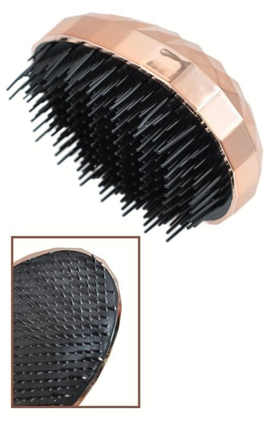 BUFFER® Rose Gold Saç Düzleştirici Tarak Geniş AralıklıHer Saç Tipine Uygun Fırçalı Saç Düzleştiric