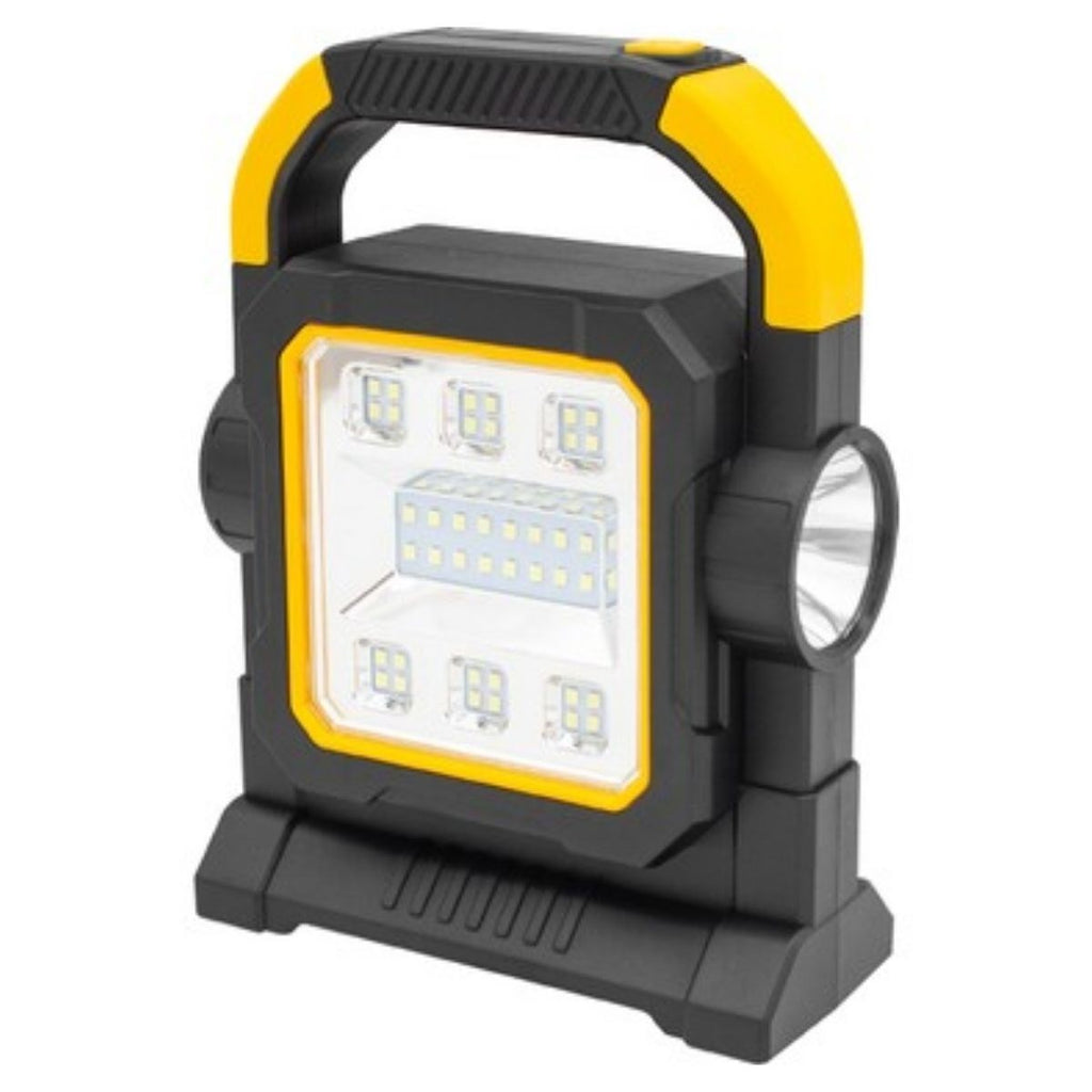 GENEL® HelloCloud Şarjlı Solar LED Çalışma Işığı | USB Çıkışlı Taşınabilir Projektör Lamba