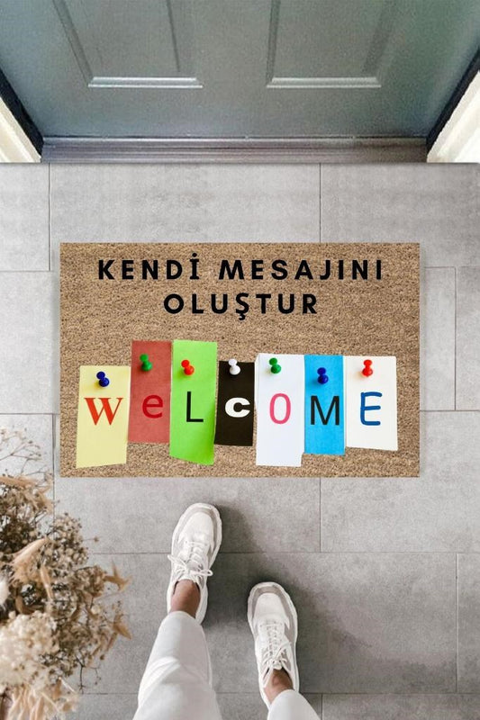 Dijital Baskı Kişiye Özel İç Kapı Dekorasyon Paspas PS11305 - UcuzaGeliyor