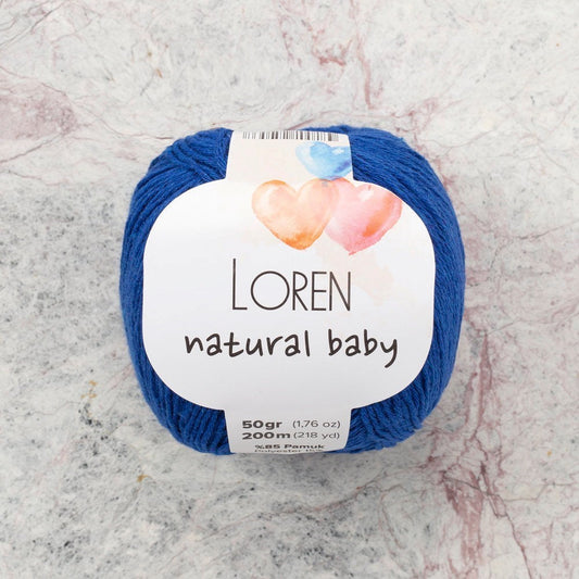 Loren Natural Baby Mavi El Örgü İpi - R025 - 33933 - UcuzaGeliyor