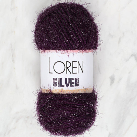 Loren Silver Patlıcan Moru El Örgü İpi - RS0109 - 34082 - UcuzaGeliyor