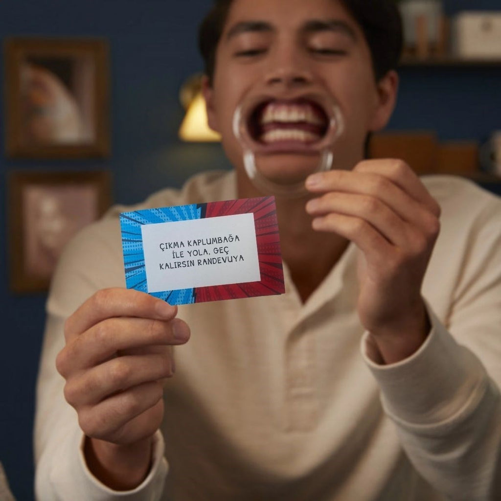 GENEL® Konuş Bakalım Oyunu Söyle Bakalım Oyunu Bol Kahkahalı Aile Kutu Oyunu Kum Saatli