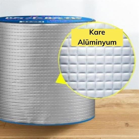 BUFFER® Yüksek Sıcaklık Dayanan Su Geçirmez Çatı Boru Duvar Çatlak Onarıcı Yapışkan Bant Folyo 5 cm - UcuzaGeliyor