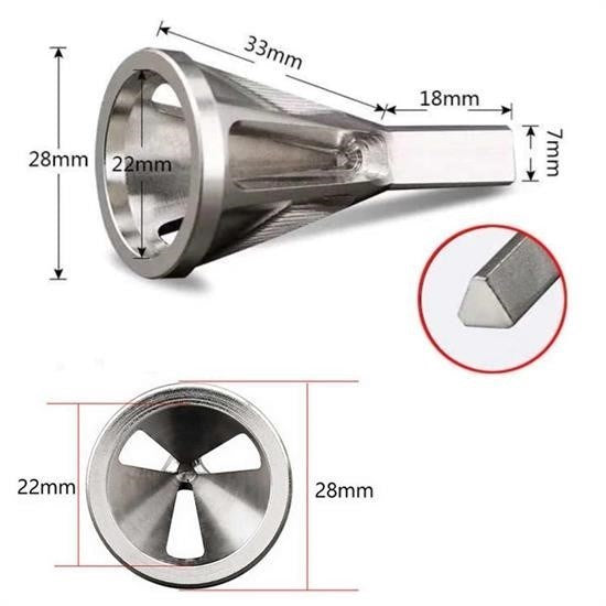 GENEL® Çapak Alma Harici Çapak Alıcı Paslanmaz Çelik Çapak Kaldırma Cıvata Çapak Alma Matkap Ucu - UcuzaGeliyor