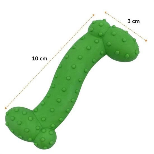 BUFFER® Tiny Kemik Oyuncağı Tırtıklı Yüzey Küçük Kemik Plastik Köpek Oyuncağı - UcuzaGeliyor