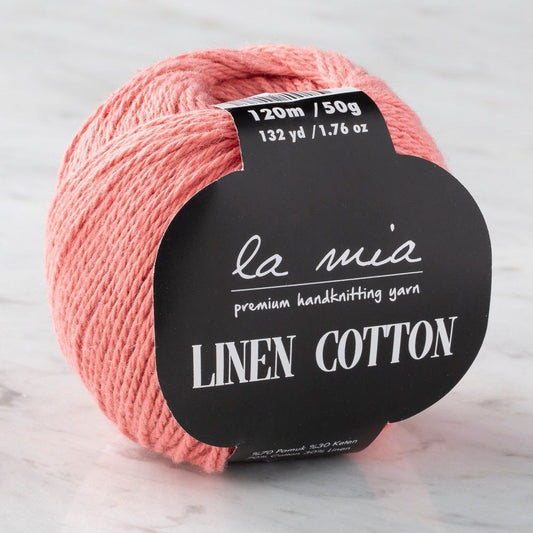La Mia Linen Cotton Pembe El Örgü İpi - L198 - 33874 - UcuzaGeliyor