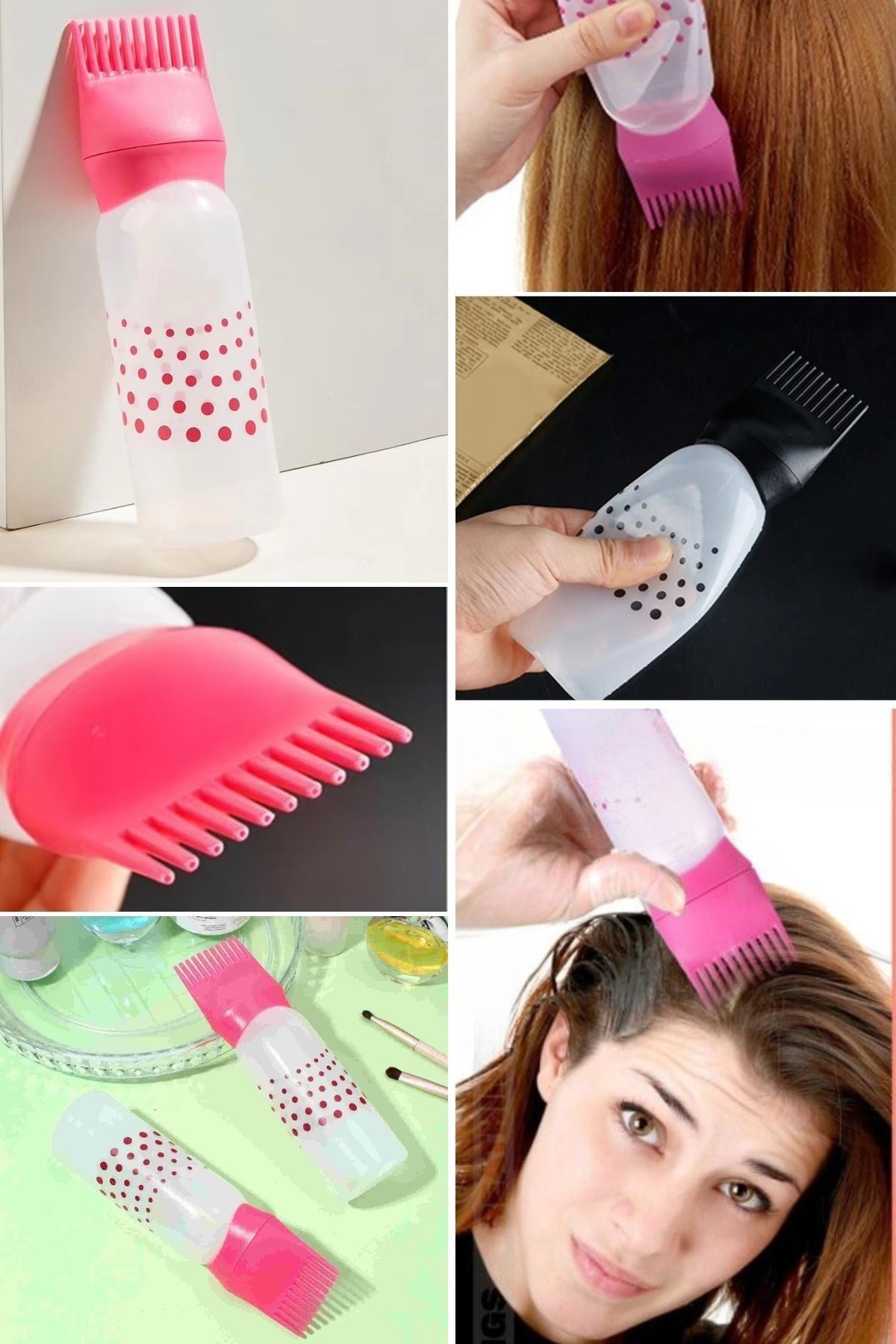 GENEL® Saç Boyama Aparatı Taraklı Saç Bakımı Krem Saç Yağı Uygulama Aparatı