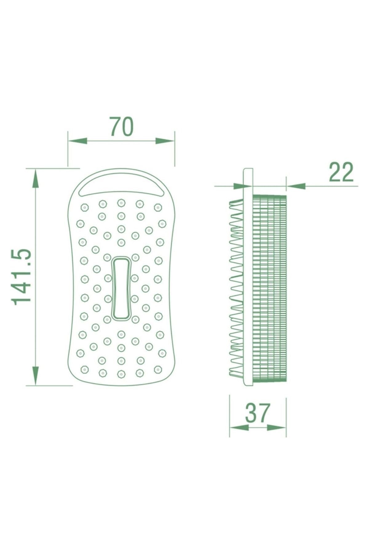 BUFFER® Kendiliğinden Askılı Peeling ve Masaj Etkili Silikon Banyo Vücut Fırçası