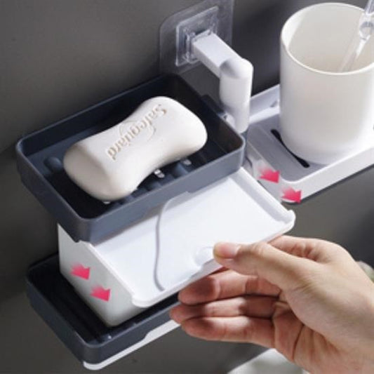 BUFFER® Çoklu Sabun Tutucu Fonksiyonel Banyo Sabunluk - UcuzaGeliyor