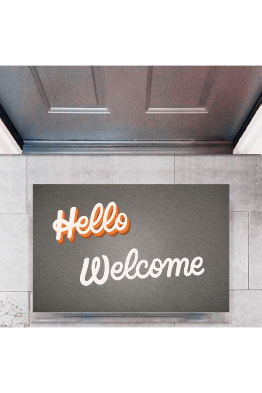 Kapı Önü Paspası Dekoratif Dijital Baskı Hello Welcome P-2326 - UcuzaGeliyor