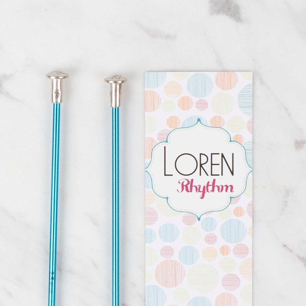 Loren Rythm 2,5mm Mavi Renkli Metal Örgü Şişi - UcuzaGeliyor