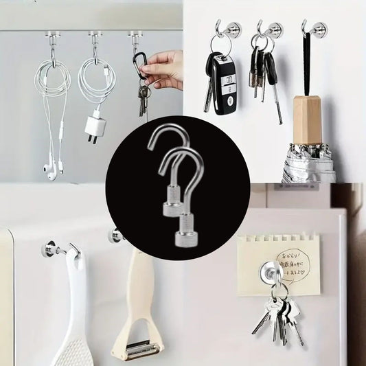 BUFFER® Güçlü Manyetik Mutfak,Banyolar İçin Çok Amaçlı 2'li Magnet Askı - UcuzaGeliyor