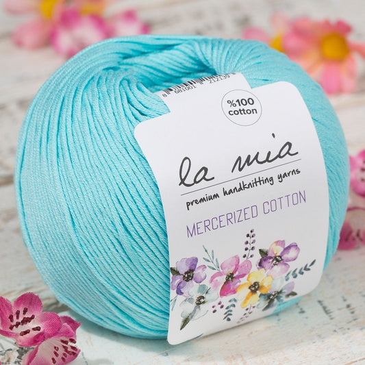 La Mia Mercerized Cotton Açık Mavi El Örgü İpi - 123 - 33589 - UcuzaGeliyor