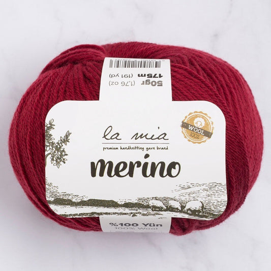 La Mia Merino Bordo El Örgü İpi - L065 - 33792 - UcuzaGeliyor
