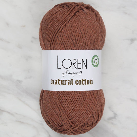 Loren Natural Cotton Tarçın El Örgü İpi - R072 - UcuzaGeliyor